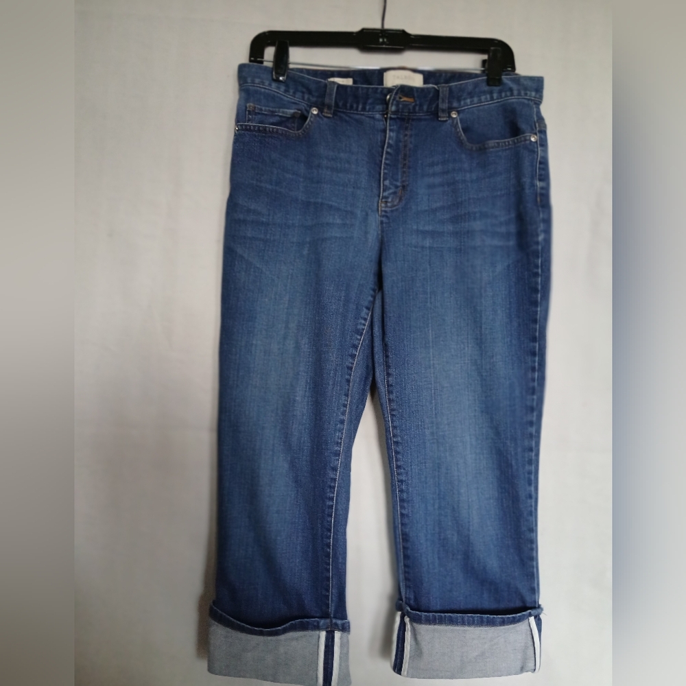 Talbot's Women's Signature Denim Capri Pants.